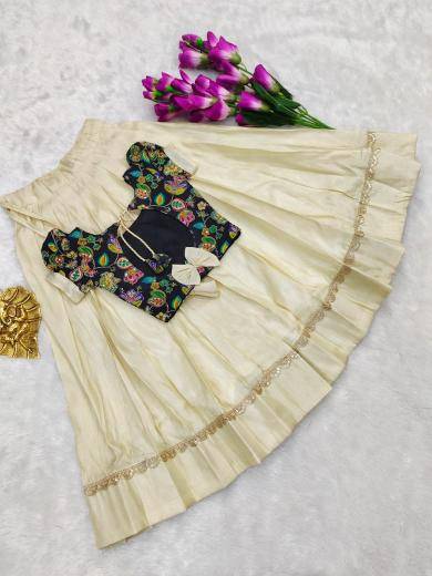 NEW LAUNCING KIDS LEHENGA CHOLI Cosmos silk Surat kids party wear wholesale